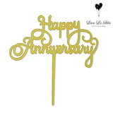 Happy Anniversary - Cake Topper