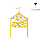 Happy Birthday - Cake Topper- Circus