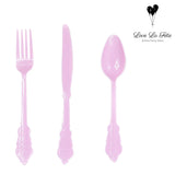 Cutlery Set - Pink - 18 Pieces