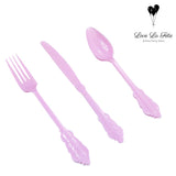 Cutlery Set - Pink - 18 Pieces