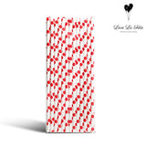 Paper Straws - Red Dots
