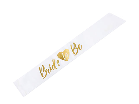 Bride to Be Sash - Gold