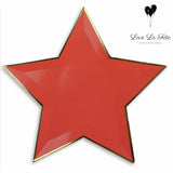 Star Large Plates - Red