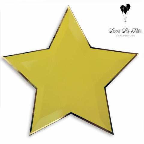Star Large Plates - Yellow