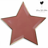 Star Large Plates - Pink