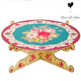 1 Tier Cake Stand with Two Prints
