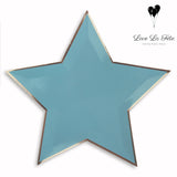 Star Large Plates - Blue