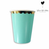 Simply Round Cup - White and Gold