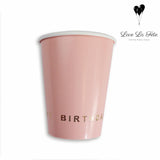 Happy Birthday Cup - Pastel Pink