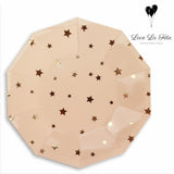 Constellation Medium Plates -White and Gold