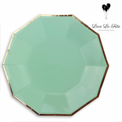 Party Time Large Plates - Pastel Green