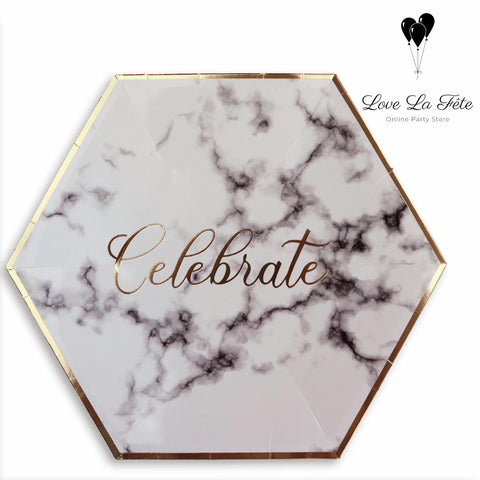 Celebration Medium Plates - Marble