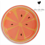 Citrus Medium Plates- Pink