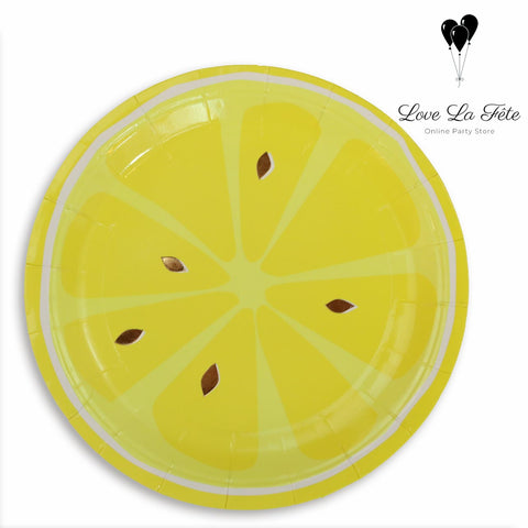 Citrus Medium Plates- Yellow