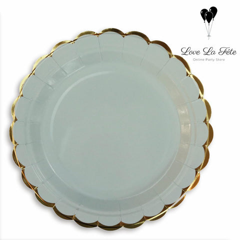 Simply Round Medium Plates - Pastel Blue