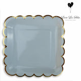 Simply Square Large Plates - Pastel Blue