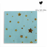 Constellation Napkins - White and Gold