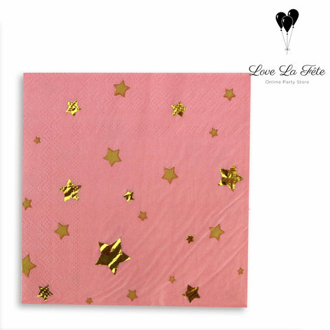 Constellation Napkins - Pink