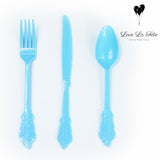 Cutlery Set - Blue - 18 Pieces