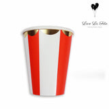 Carousel Cup - Red and Silver