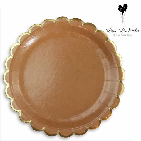 Simply Round Medium Plates - Apple Pie