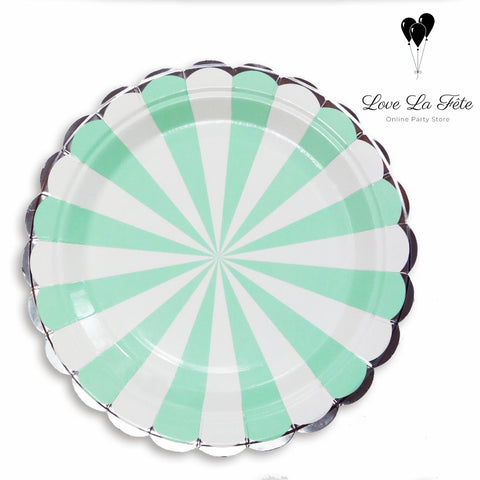 Carousel Large Plates - Mint