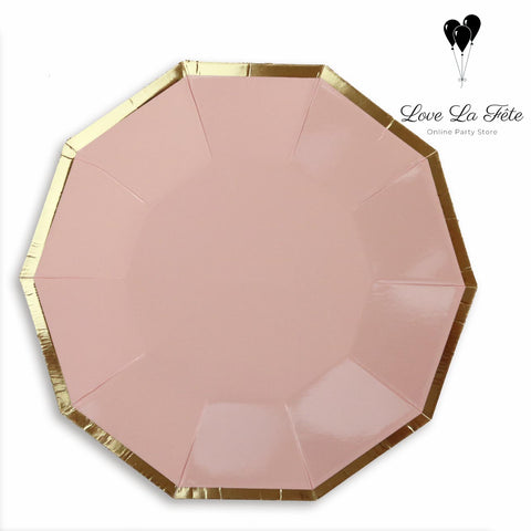 Party Time Large Plates - Pastel Pink