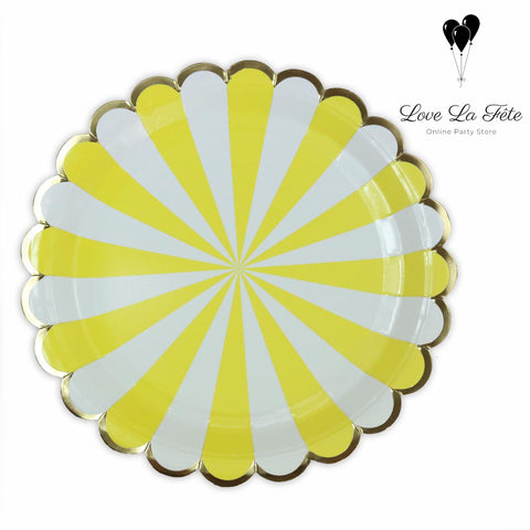 Carousel Medium Plates - Yellow