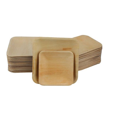 Eco Friendly Bamboo plates - 25 Pieces